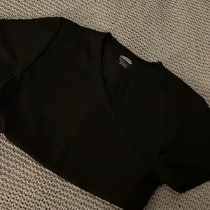 Black scrub top